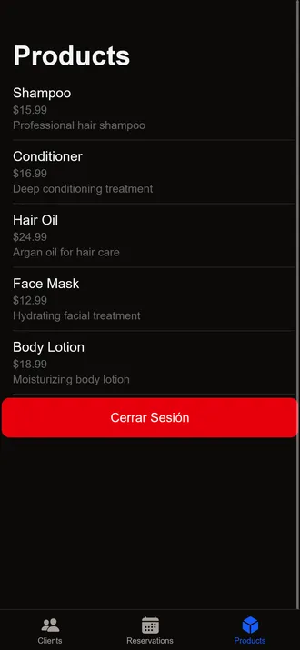 Listado de productos