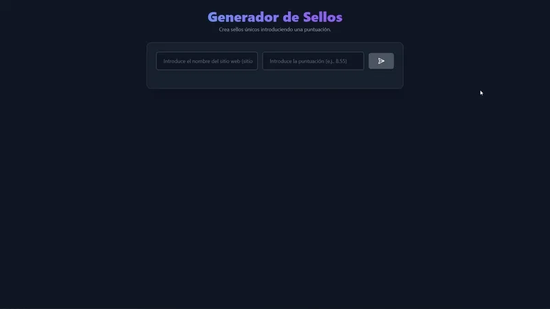 Captura de pantalla de Generador de Sellos de Accesibilidad